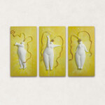 希 望<br/>
近藤 光代 Mitsuyo Kondo<br/>
私にとっての黄色は、希望の色。膨れて  膨れて  ドンドン膨れて  世界にとんでけ〜〜〜!