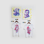 Retro 3D<br/>
降矢 倫次 Noritsugu Furuya<br/>
ステンシル印刷によるピンクとブルーの2色刷りの作品。
専用メガネと目の錯覚による3Dを疑似体験していただけます。