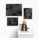 青い大地<Br />
松本昌彦 Masahiko Matsumoto<Br />
風をテーマに、風がその時々に残す記憶、風の跡「風紋」を私なりのイメージで表現しました。