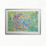 ジ アース<Br />
村田千佳 Chika Murata<Br />
青といえば地球と思ったので、大好きな動物で地球を描きました。