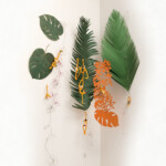 コロナ禍に、癒しを求めてパート2<br />
山口 律子 Ritsuko Yamaguchi<br />
ジャングルに光がさして春がやってきました。そこには、オレンジ色に光ったちょっとコケティシュな、モンキー達が住んで居ますとさ