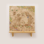 しろいどうぶつ<br />
村田 千佳 Chika Murata<br />
ウッドバーニングで描きました。